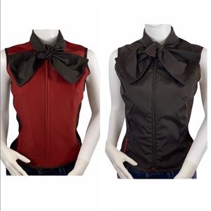 Vintage Prada Reversible Vest with Scarf